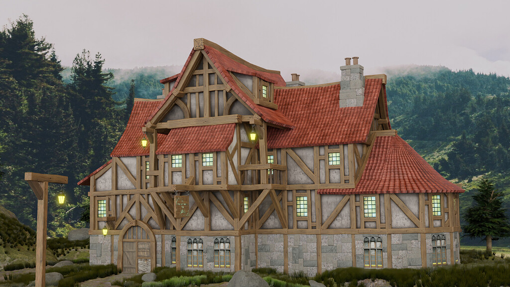 Finished Blender environment course - Show - GameDev.tv