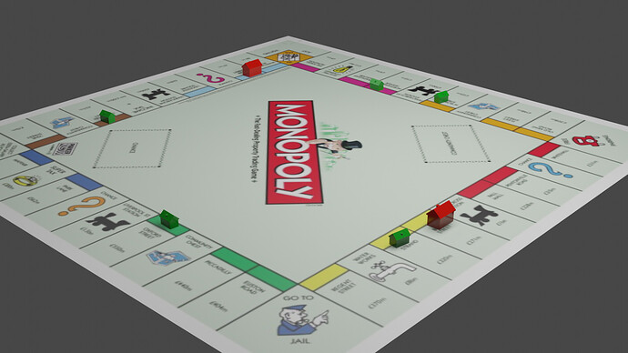 Personal proj - Eevee render monopoly houses 1