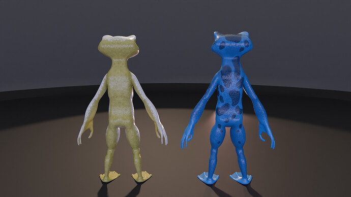 Frogs no clothes back