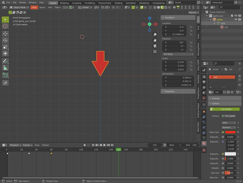 Color-changing animation export to fbx - Ask - GameDev.tv
