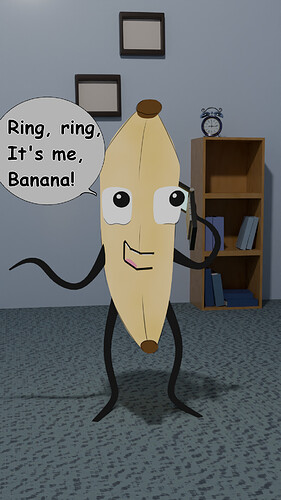 It's me, banana! text