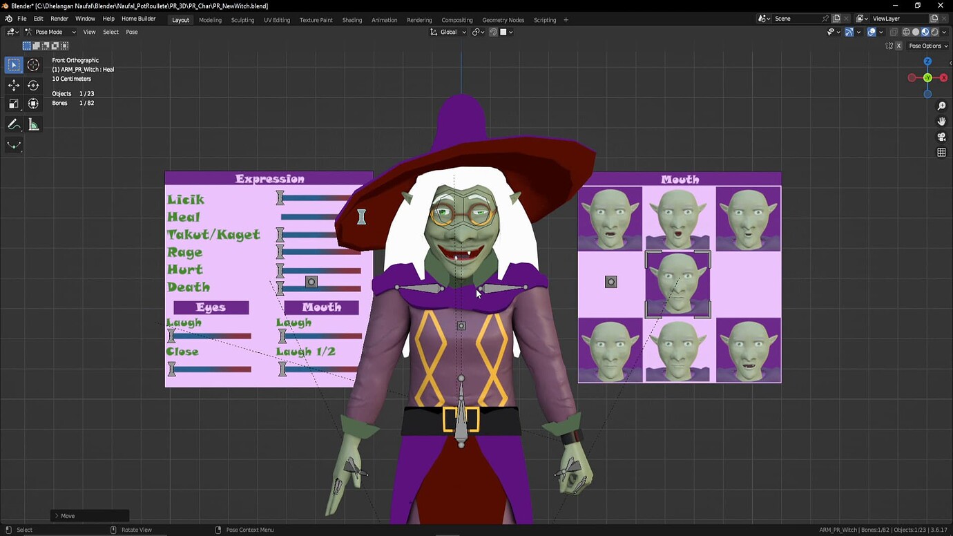 Custom Face Rigging My Custom Face Rig using Driver & Custom Shape in Blender - Show ...