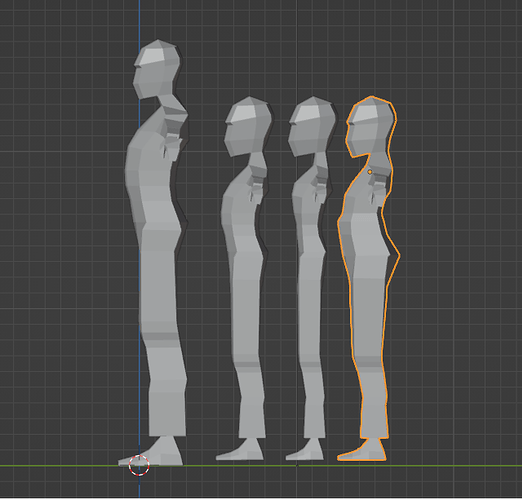 stylized teenager side view