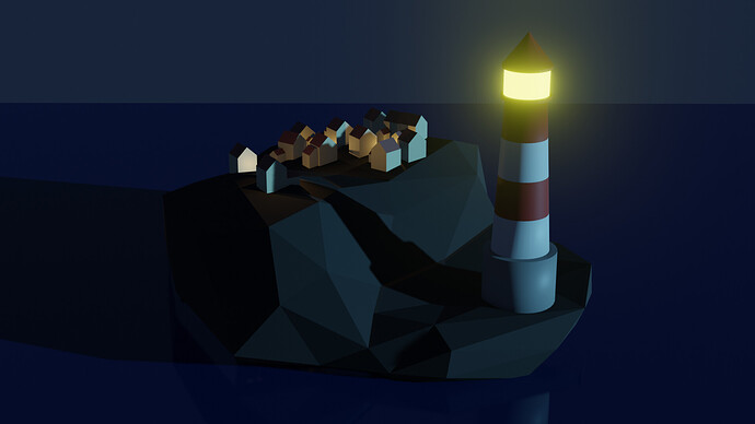 Lighthouse scene