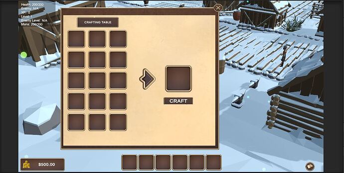 Finalized Crafting UI
