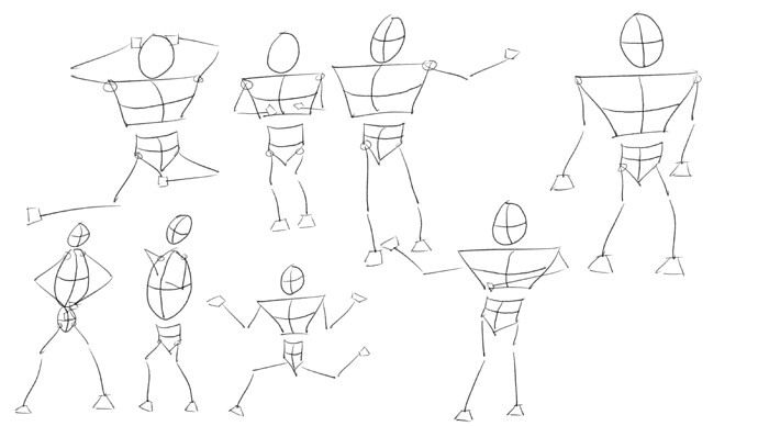 5 strike poses