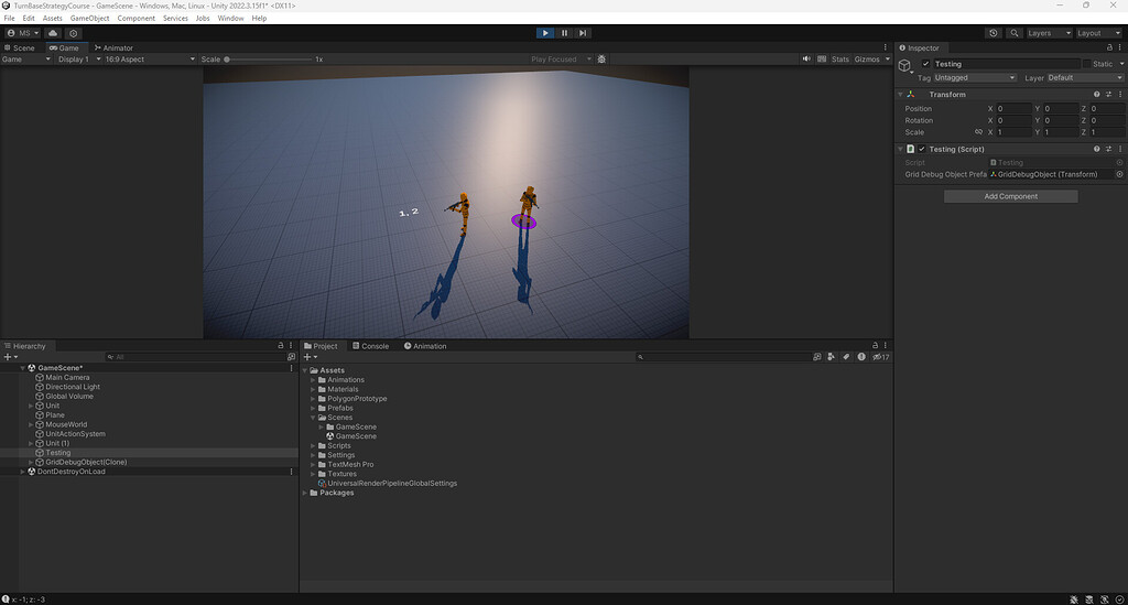 I am having trouble with the grid - Ask - GameDev.tv