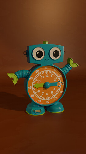 toy robot clock