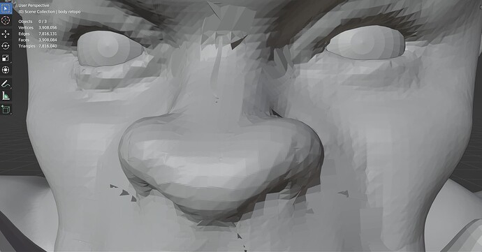 problem multires face