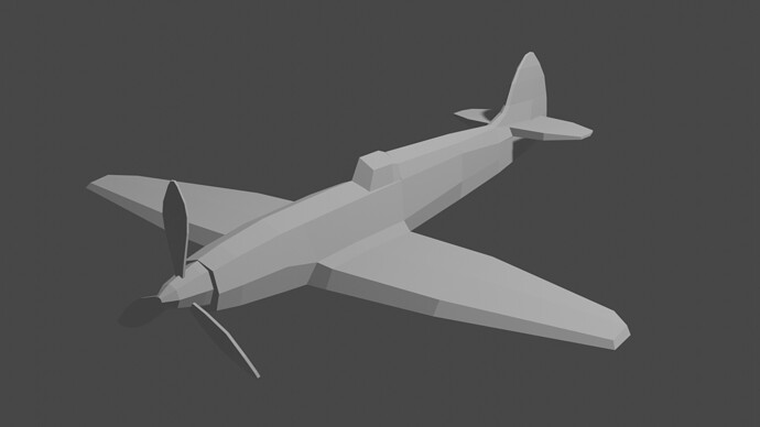 Plane Basic Model Render