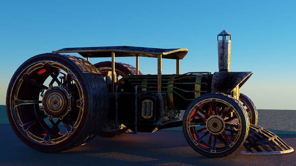 First Project Render - Steam Locomotive - Show - GameDev.tv