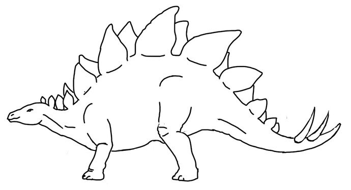 stegosaurus side