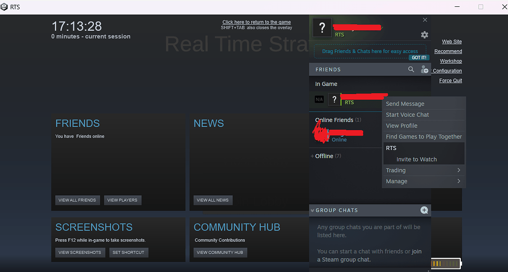Steam Invite Code Cant invite or join through Steam - Ask - GameDev.tv