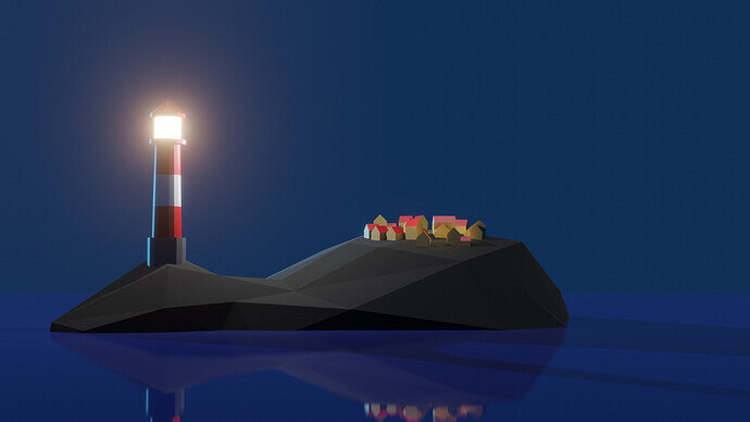 lighthouse scene completion