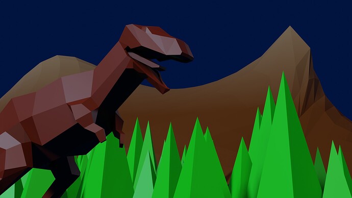 Low_Poly Dinosaur