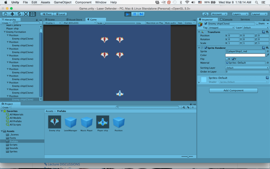 [Solved] Spawned enemies not appearing in game view - Talk - GameDev.tv