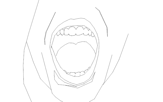 mouth open lines