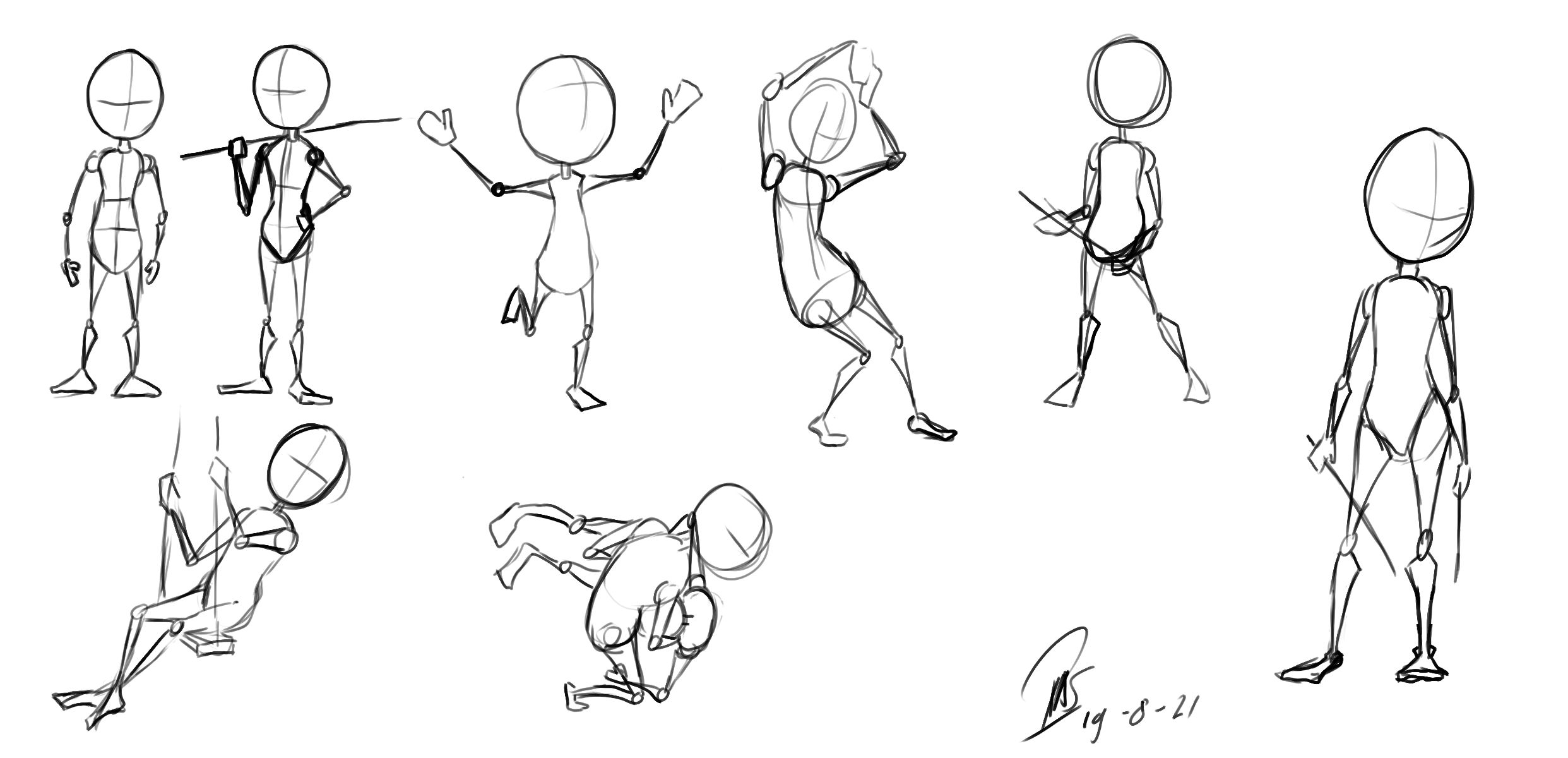 Drawing back poses can be tricky, so here's a quick breakdown of the basic  stages of this type of pose. Watch my full tutorials for more... | Instagram