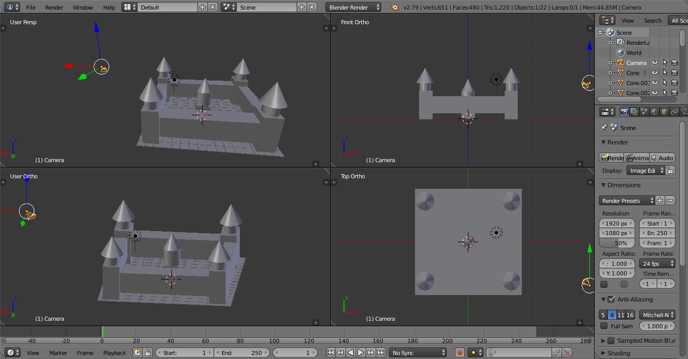 Basic castle yard? - Talk - GameDev.tv