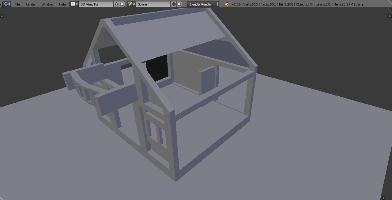 Wooden doll house5