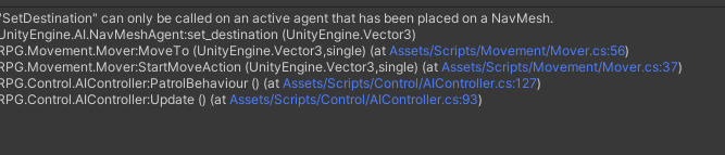 Strange bug when dying from an enemy thats patrolling - Ask - GameDev.tv