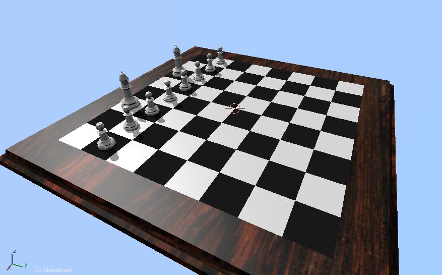 ChessSceneWithBoardSurroundTexture