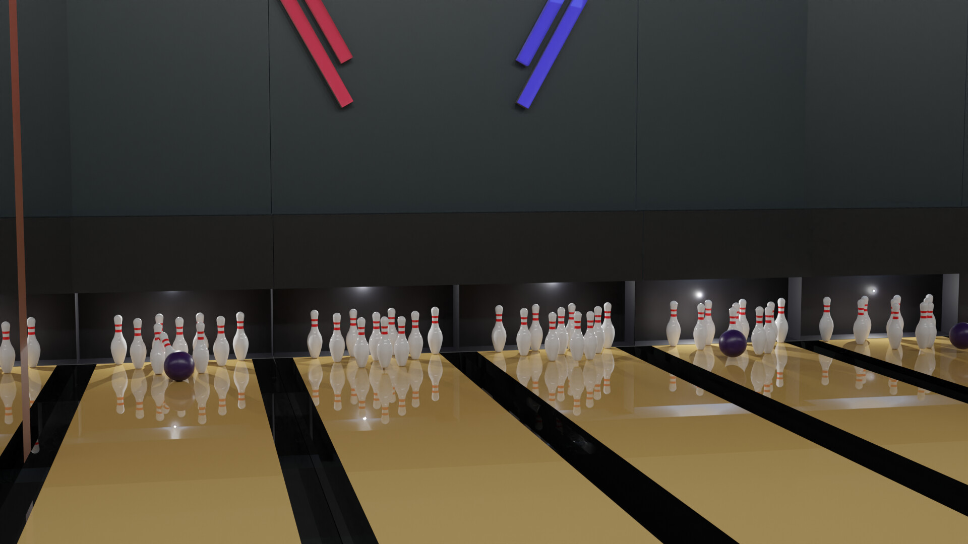 Bowling alley Show GameDev.tv