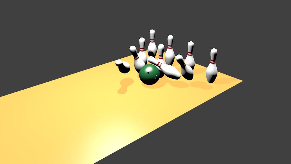 bowling alley render
