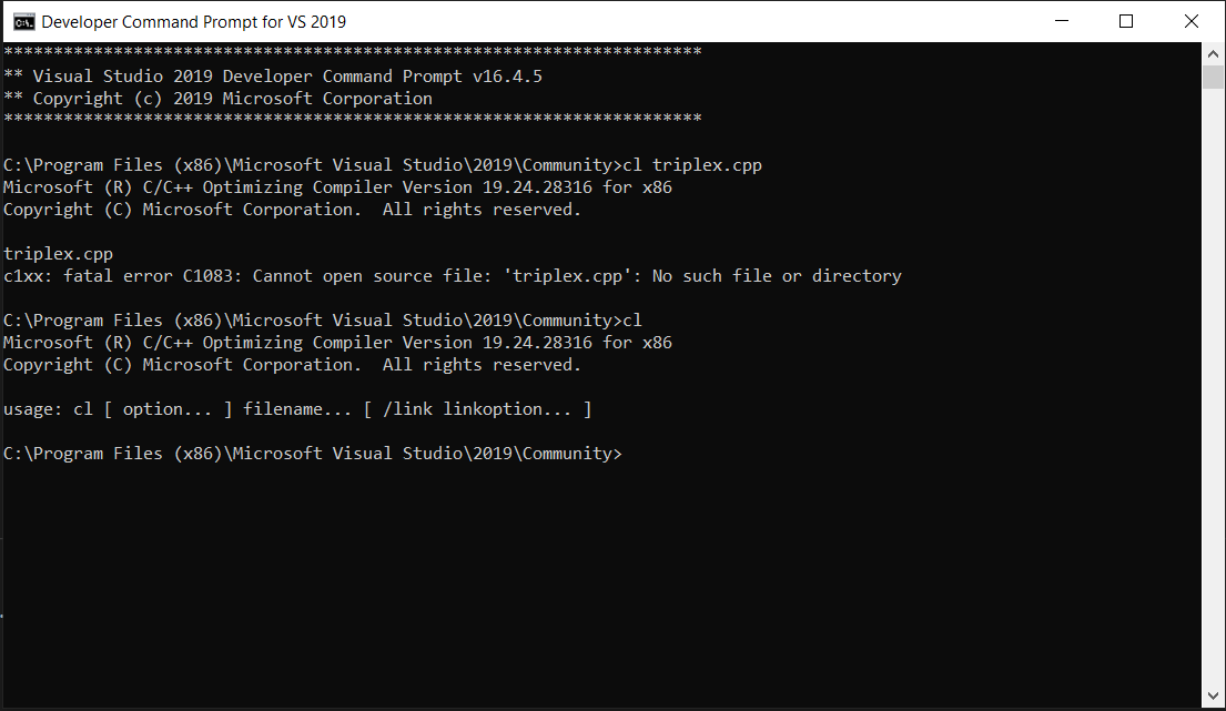 CL not recognizedas a command - Ask - GameDev.tv