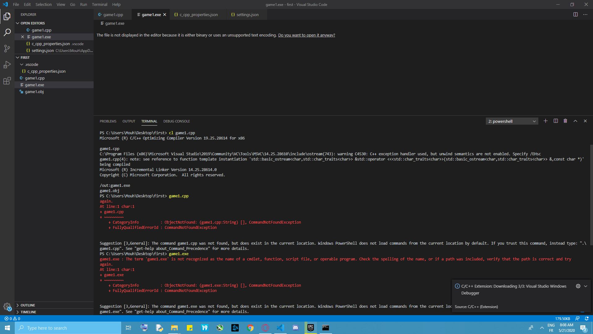 Error in the terminal when i debuging the the block of code - Ask ...