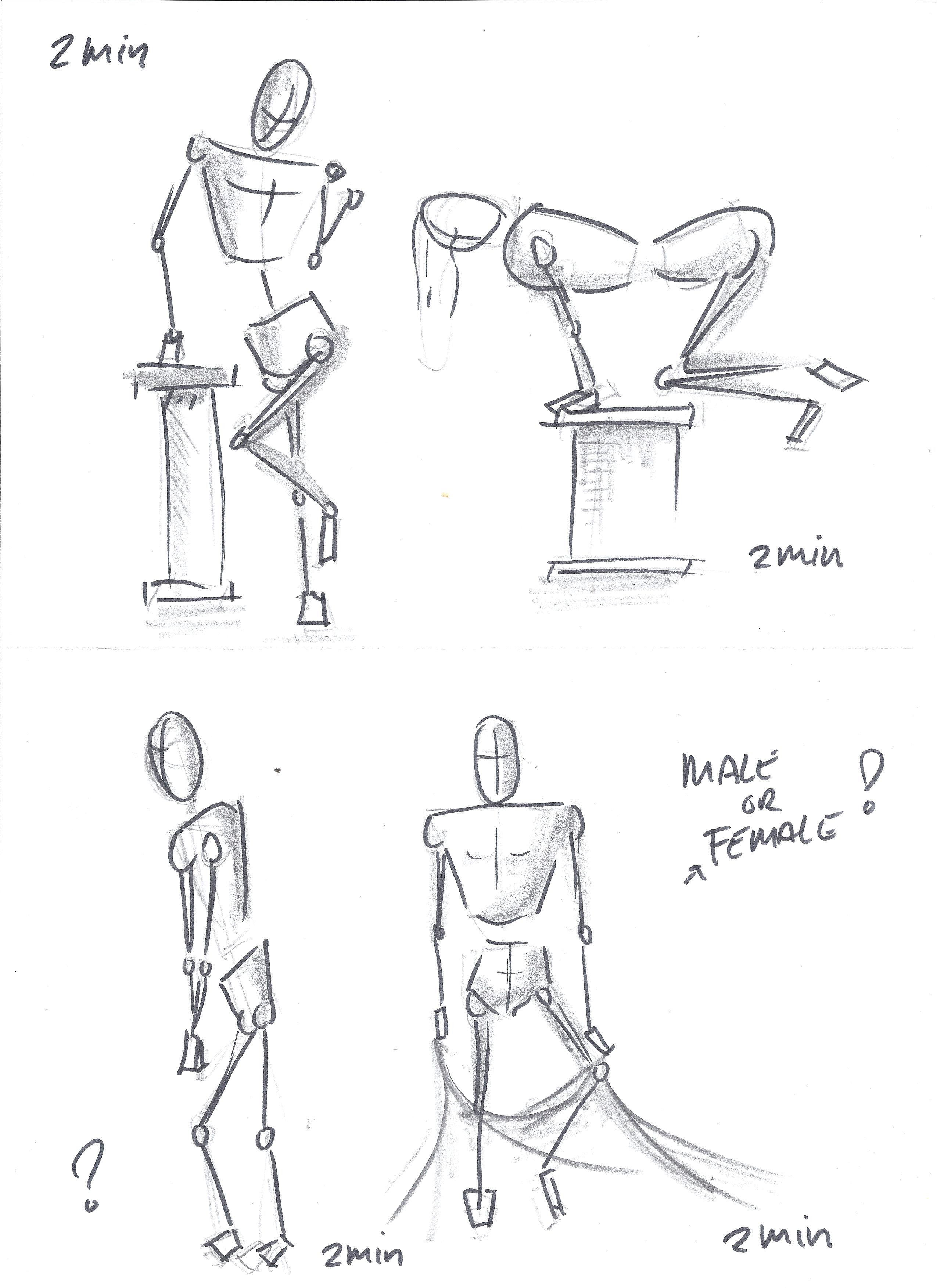 Figure Drawing Reference - Man Sitting Poses
