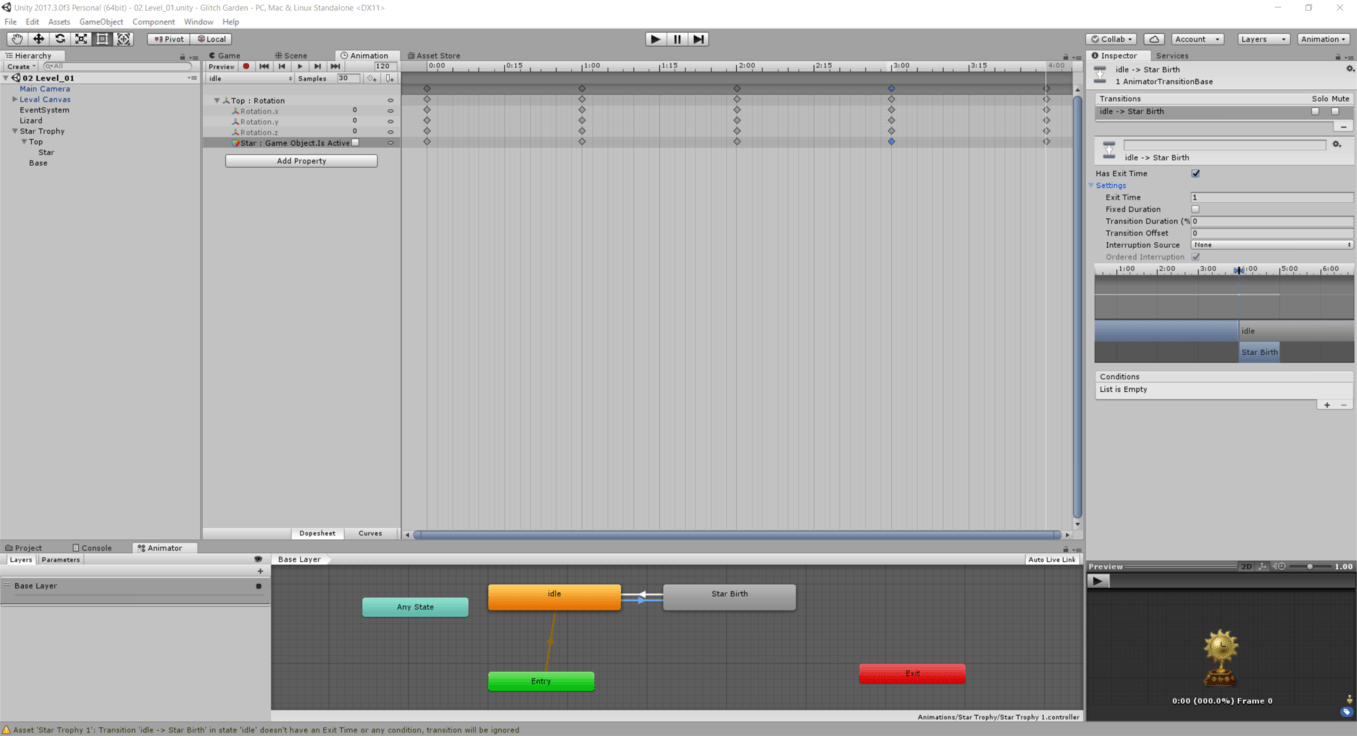 Transition not working right (animation overlap?) - Ask - GameDev.tv