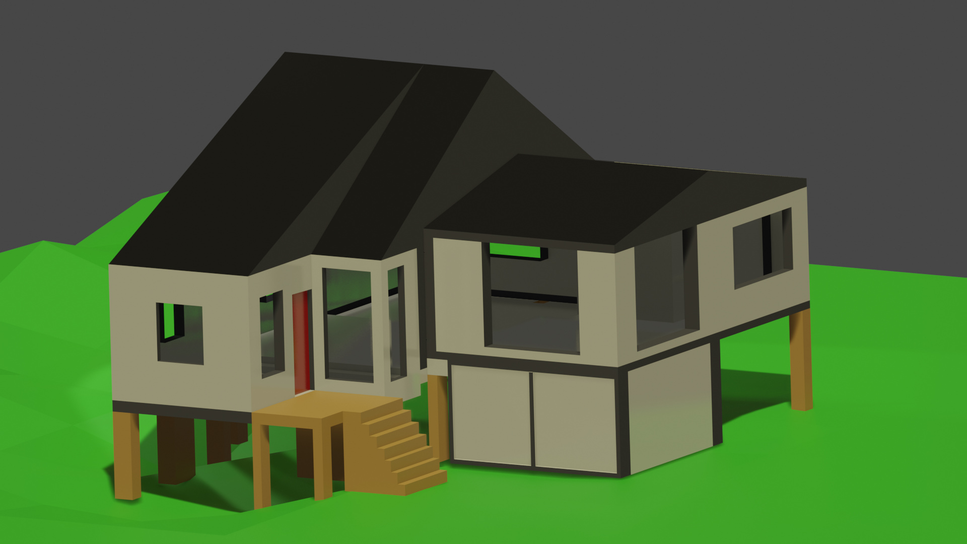 ExtrudedHouseColored