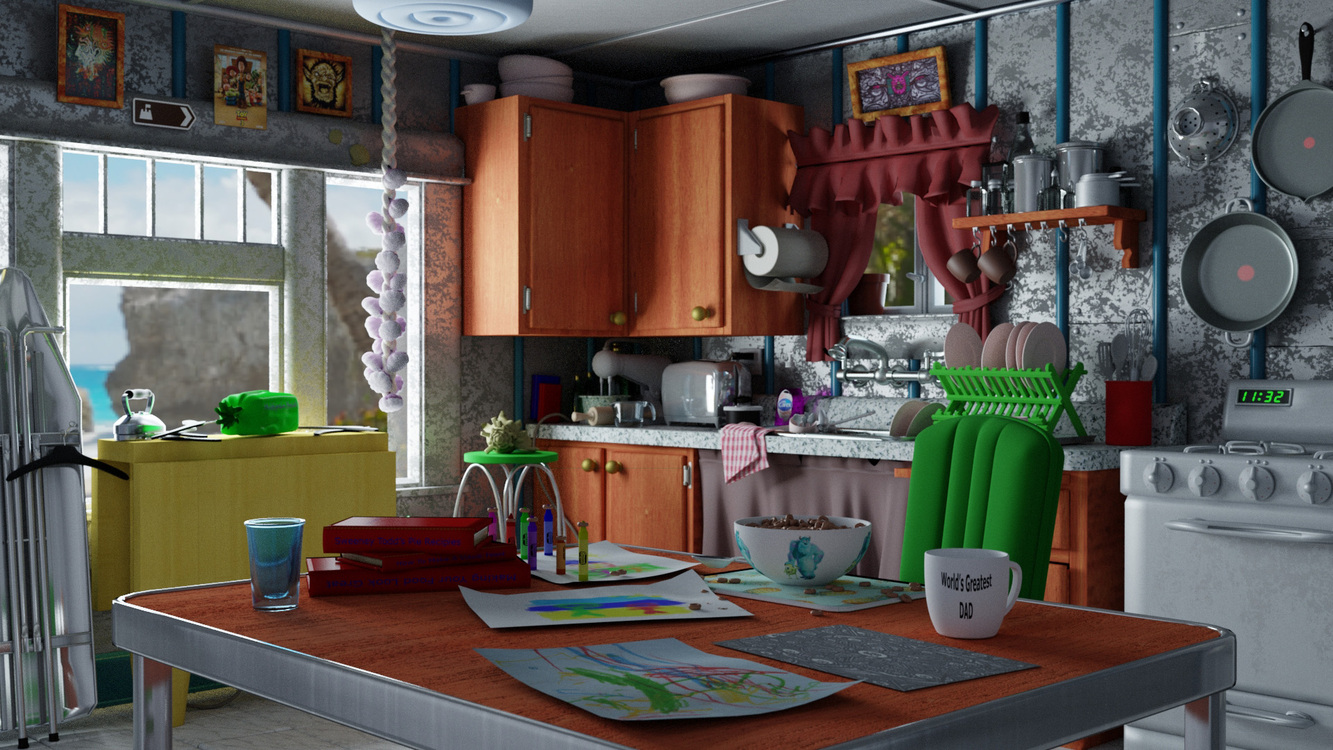 My entry into Everything & The Kitchen Sink - RenderMan competition - Show  - GameDev.tv