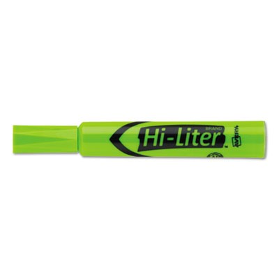 avery-24020-hi-liter-desk-style-highlighter-chisel-tip-fluorescent-green-ink-dozen-dbf