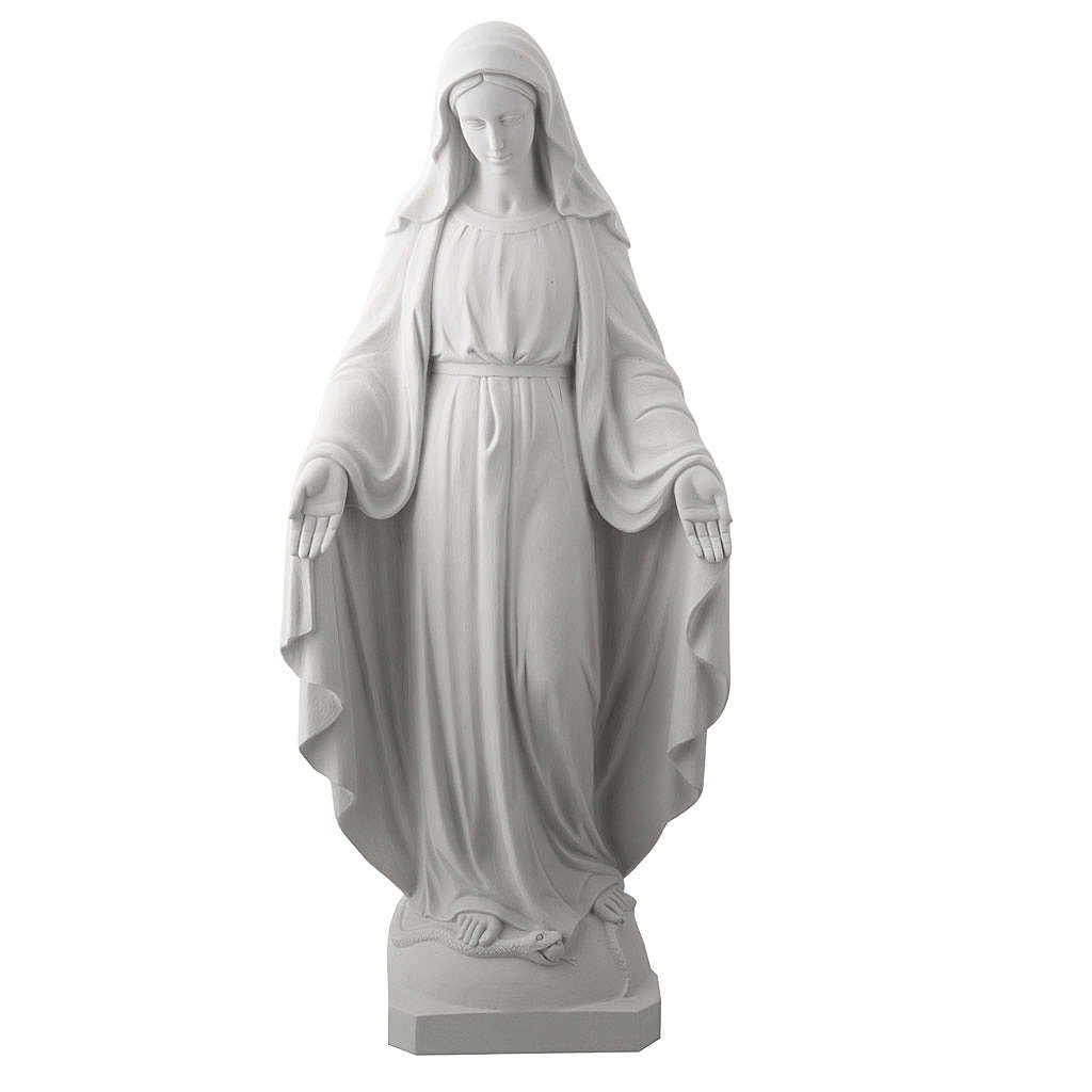 statue-vierge-miraculeuse-poudre-de-marbre-100-cm