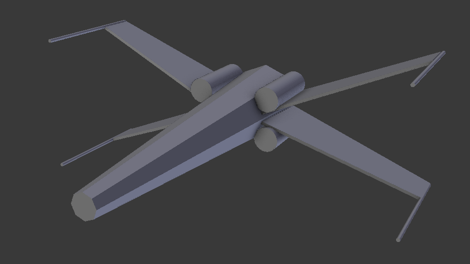 low-poly-xwing