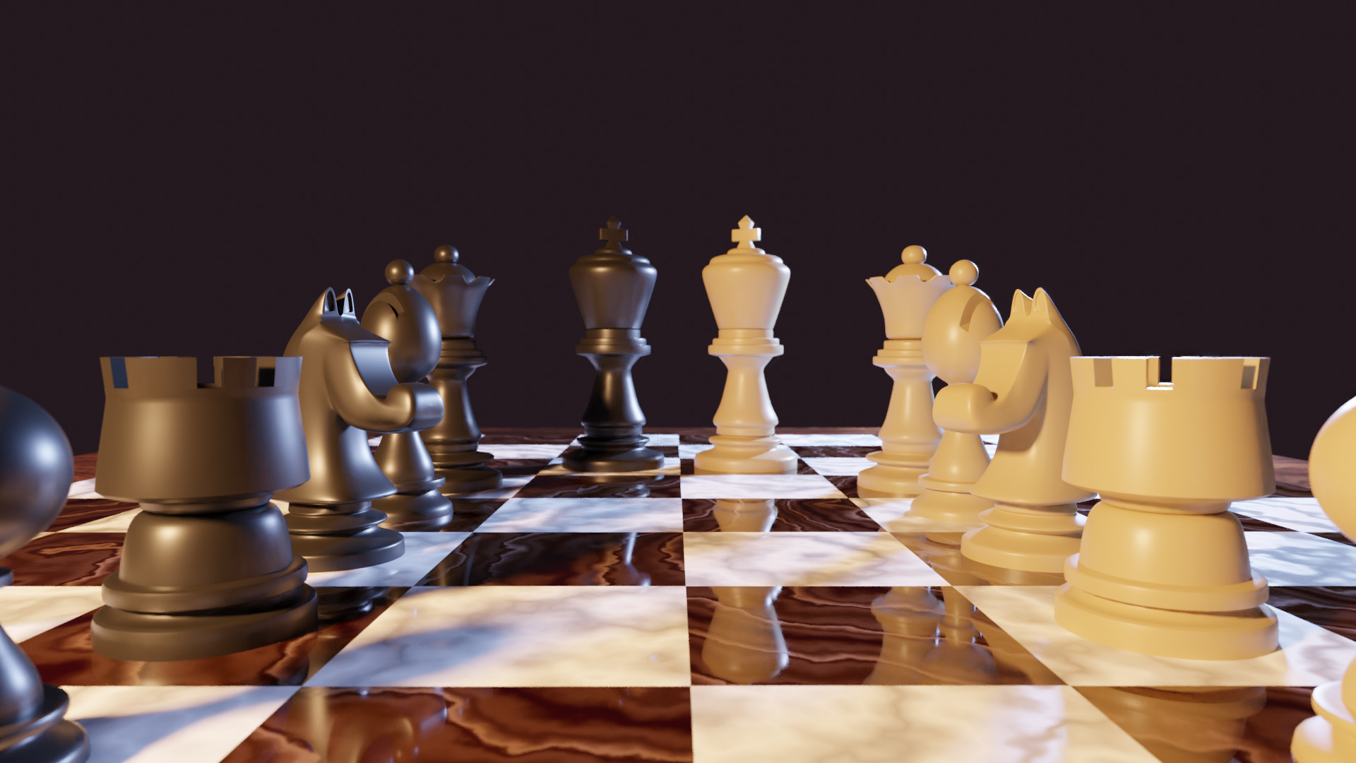 Chess Board 3D Desktop HD Wallpapers