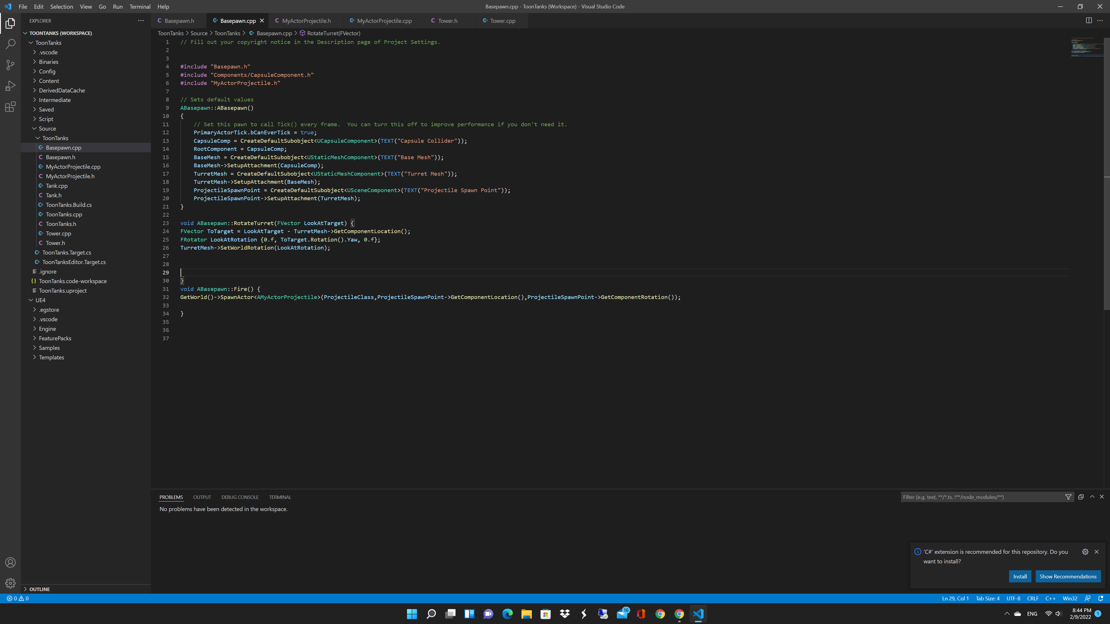 Lecture 155: SpawnActor failed because no class was specified - Ask ...
