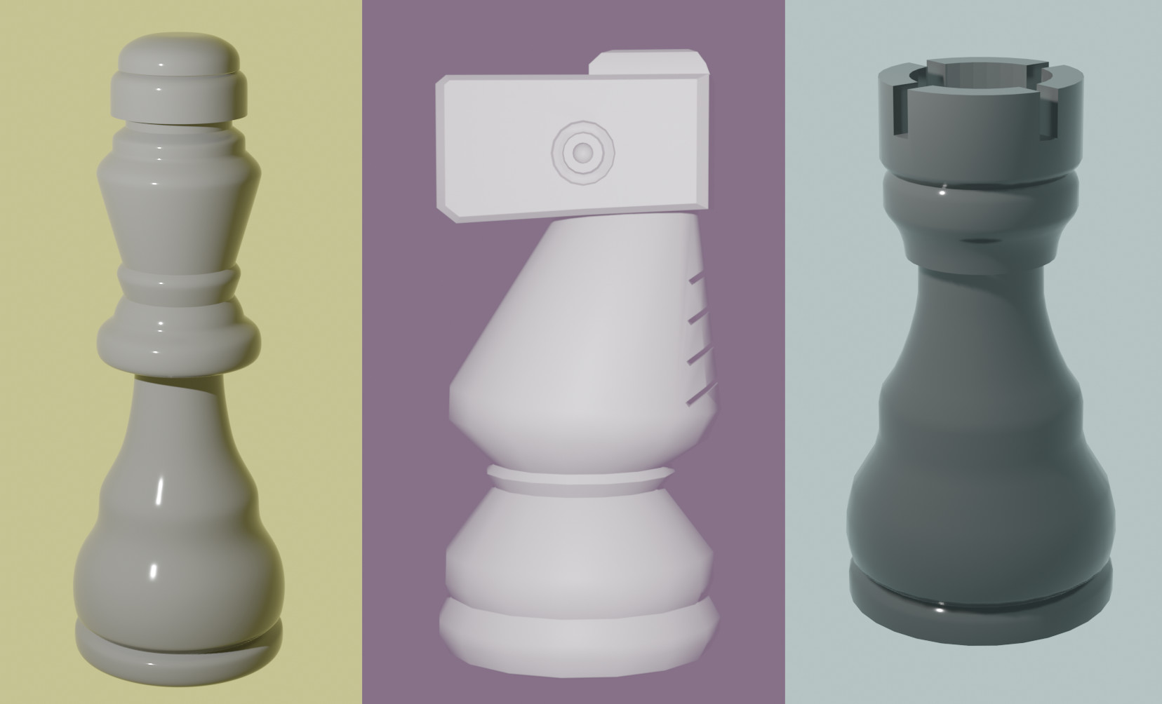 Custom chess set modeled in Blender - Finished Projects - Blender Artists  Community