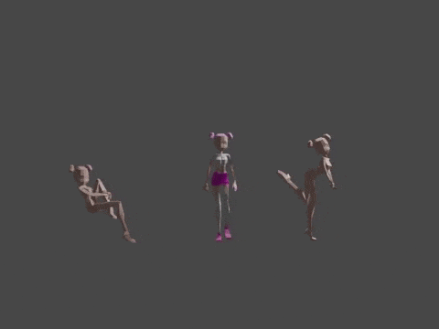 low poly female