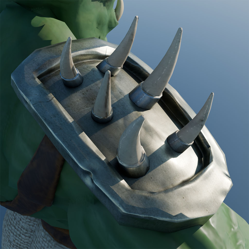 Orc textured and ready for rigging - Show - GameDev.tv