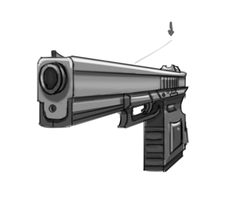 Gun_1 point perspective Show GameDev.tv