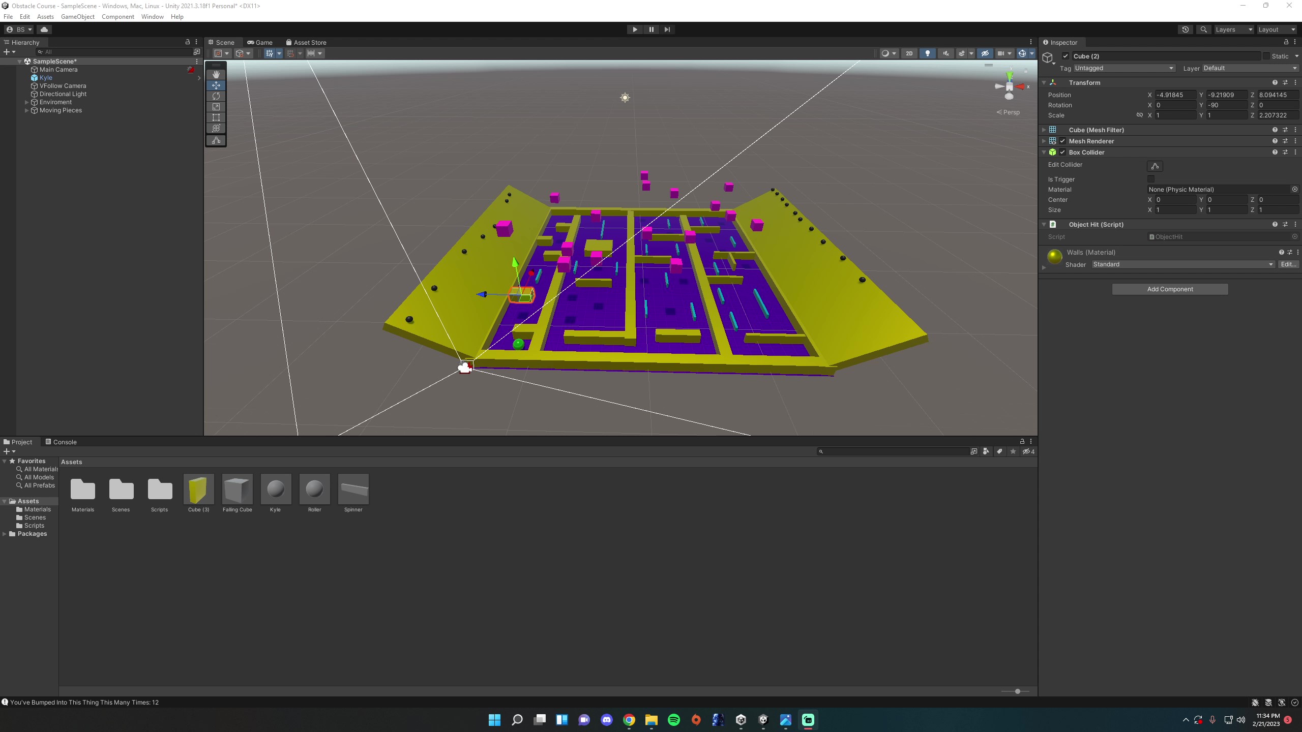 Beginner Obstacle Course - Show - GameDev.tv