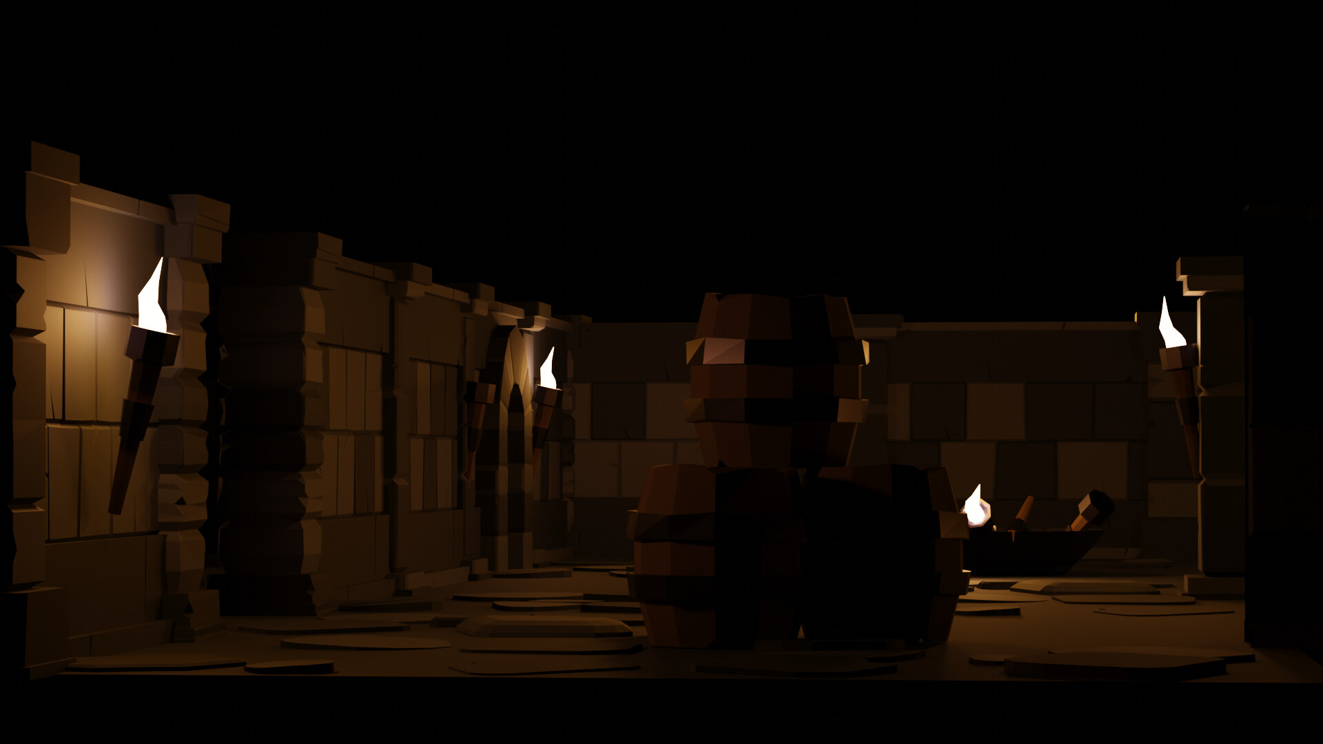 Dungeon Room Large Cycles Render