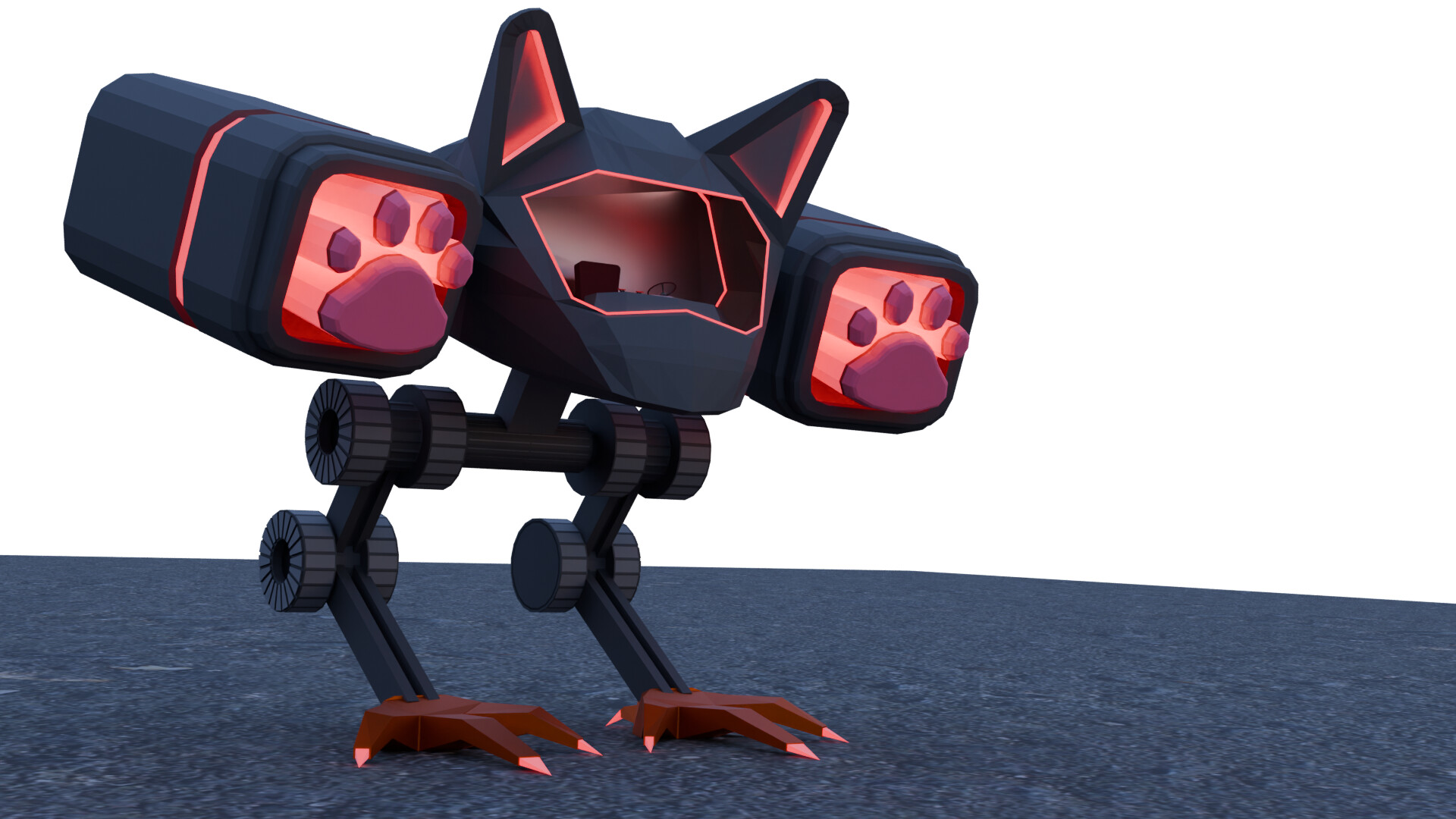 Blender Character Creator Cat Mech - Show - GameDev.tv