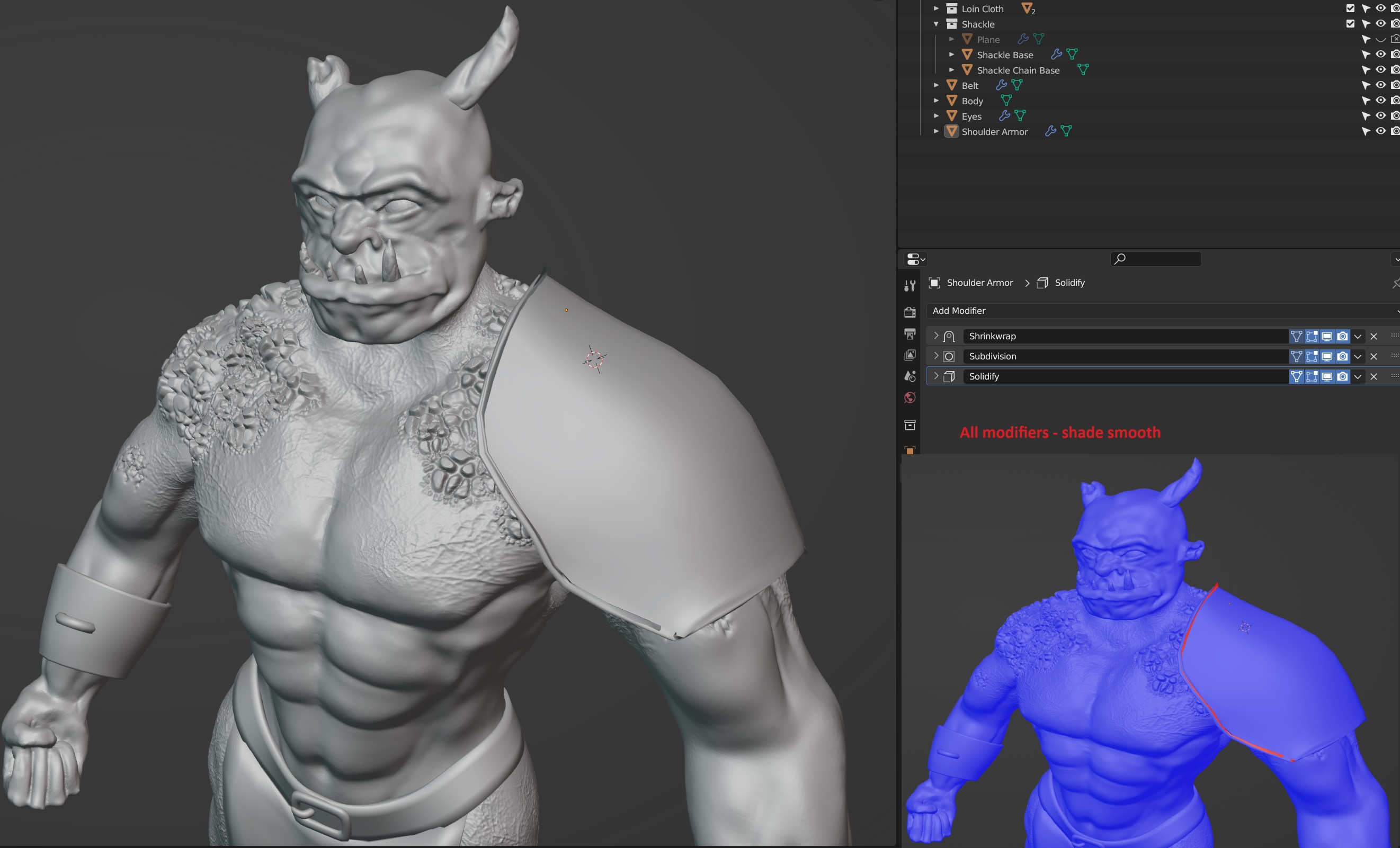 Loosing details and weird behavior on custom armor piece - Ask - GameDev.tv