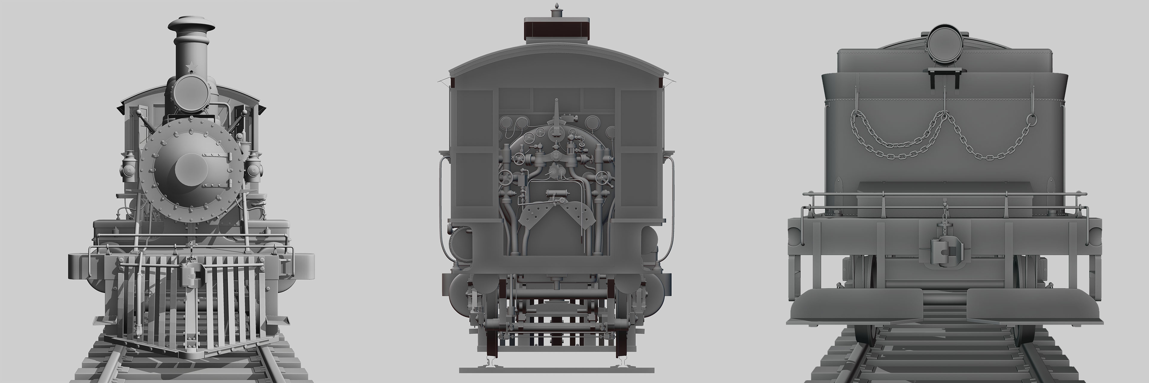 First Project Render - Steam Locomotive - Show - GameDev.tv