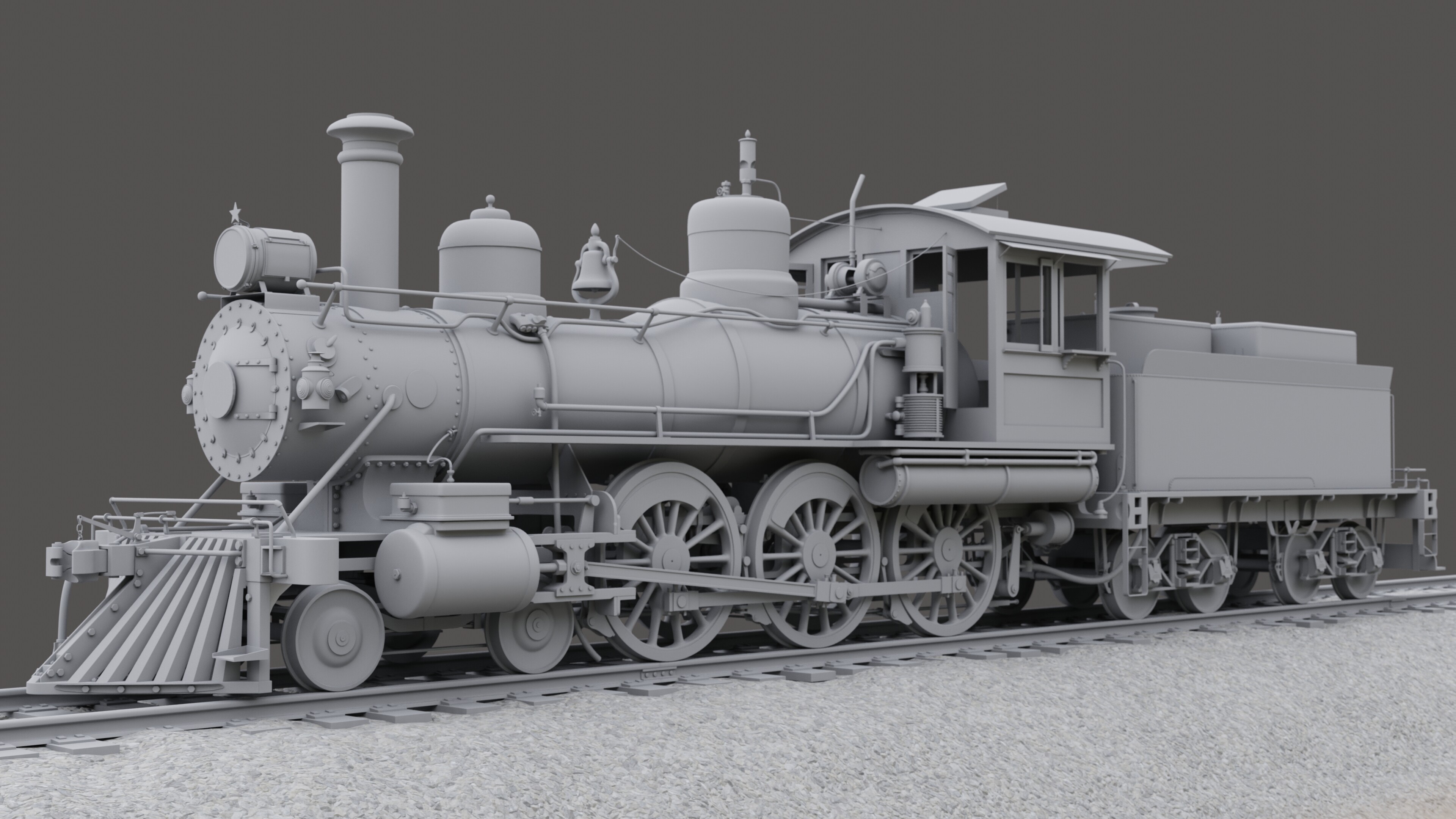 First Project Render - Steam Locomotive - Show - GameDev.tv