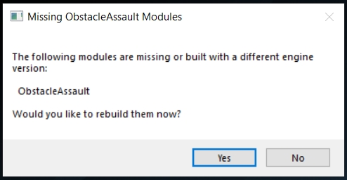 Missing ObstacleAssault